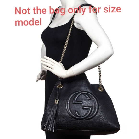 100% Auth Gucci Soho Medium Calfskin Crossbody Bag - Picture 13 of 13